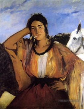 Édouard Manet œuvres - Gypsy avec une cigarette Édouard Manet